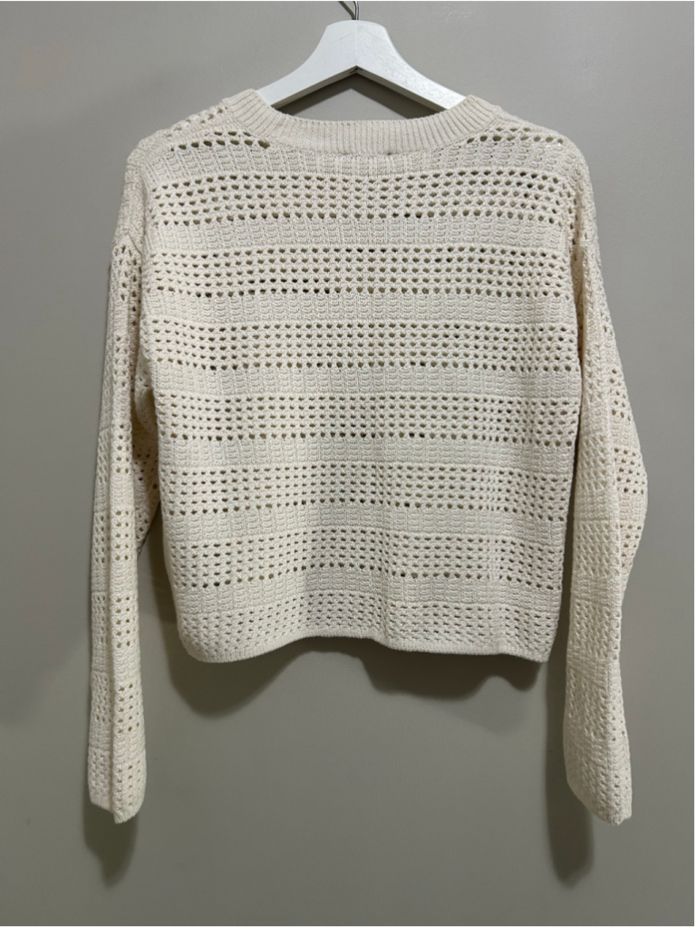 Women's Knitwear Beige Crew Neck Sweater Size S - Picture 5 of 8